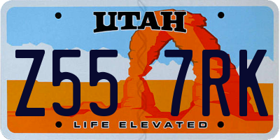 UT license plate Z557RK