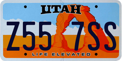UT license plate Z557SS
