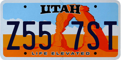 UT license plate Z557ST