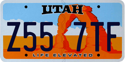 UT license plate Z557TF