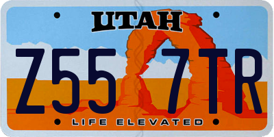 UT license plate Z557TR