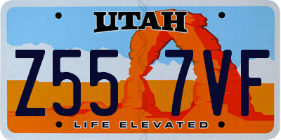 UT license plate Z557VF