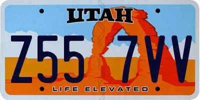 UT license plate Z557VV