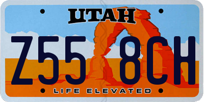 UT license plate Z558CH