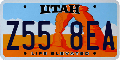UT license plate Z558EA
