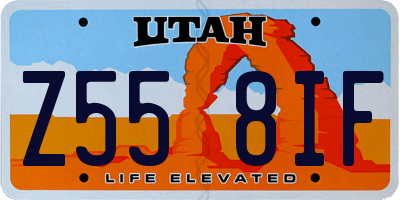 UT license plate Z558IF