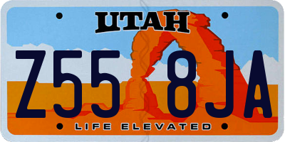 UT license plate Z558JA