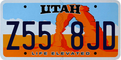 UT license plate Z558JD