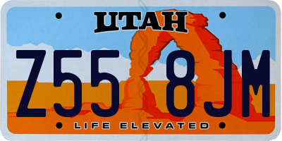 UT license plate Z558JM