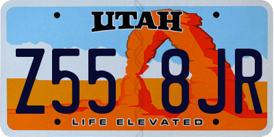 UT license plate Z558JR