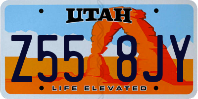 UT license plate Z558JY