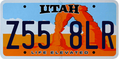 UT license plate Z558LR