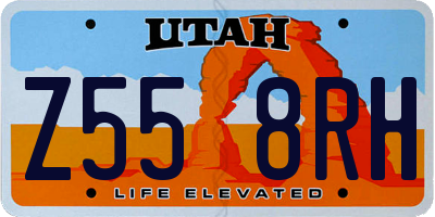 UT license plate Z558RH