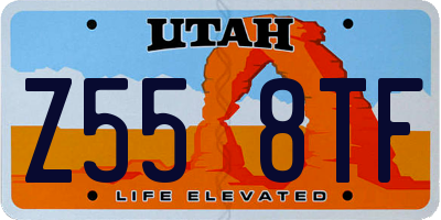 UT license plate Z558TF