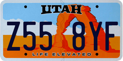 UT license plate Z558YF