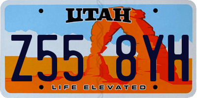 UT license plate Z558YH