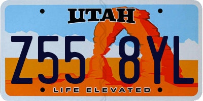 UT license plate Z558YL