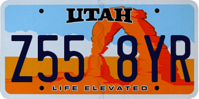 UT license plate Z558YR