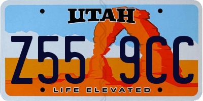 UT license plate Z559CC