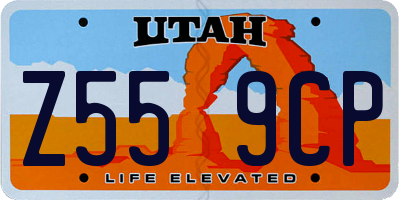 UT license plate Z559CP