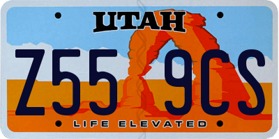 UT license plate Z559CS
