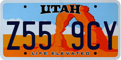 UT license plate Z559CY
