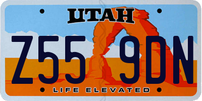 UT license plate Z559DN