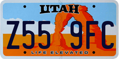 UT license plate Z559FC
