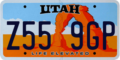 UT license plate Z559GP