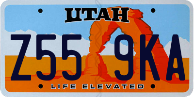UT license plate Z559KA