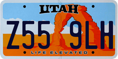 UT license plate Z559LH