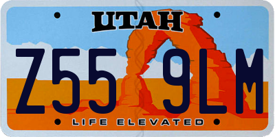 UT license plate Z559LM
