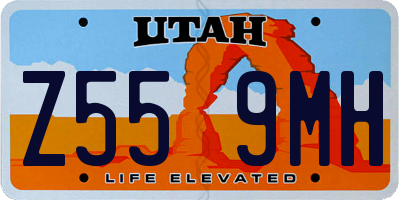 UT license plate Z559MH