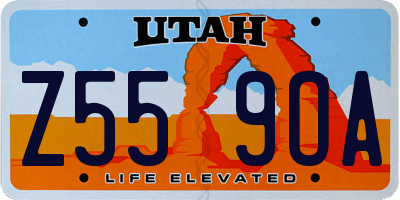 UT license plate Z559OA