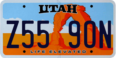 UT license plate Z559ON