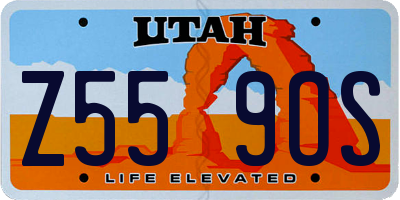 UT license plate Z559OS