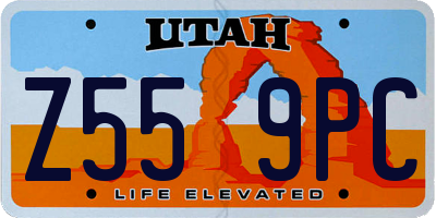 UT license plate Z559PC