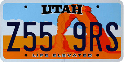 UT license plate Z559RS