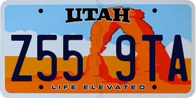 UT license plate Z559TA
