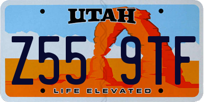 UT license plate Z559TF