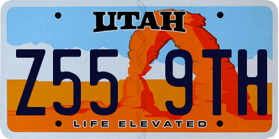 UT license plate Z559TH