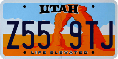 UT license plate Z559TJ