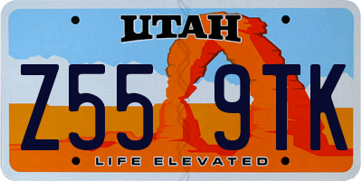 UT license plate Z559TK