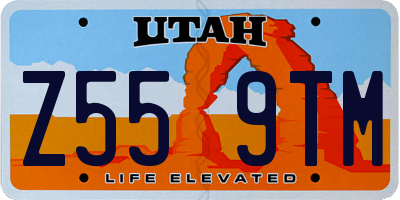 UT license plate Z559TM