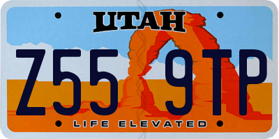 UT license plate Z559TP