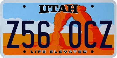 UT license plate Z560CZ