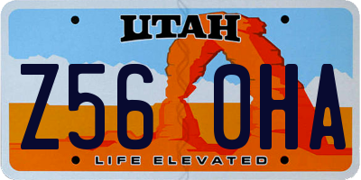 UT license plate Z560HA
