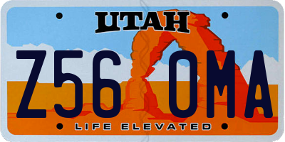 UT license plate Z560MA