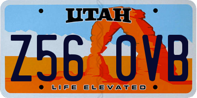 UT license plate Z560VB