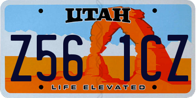 UT license plate Z561CZ